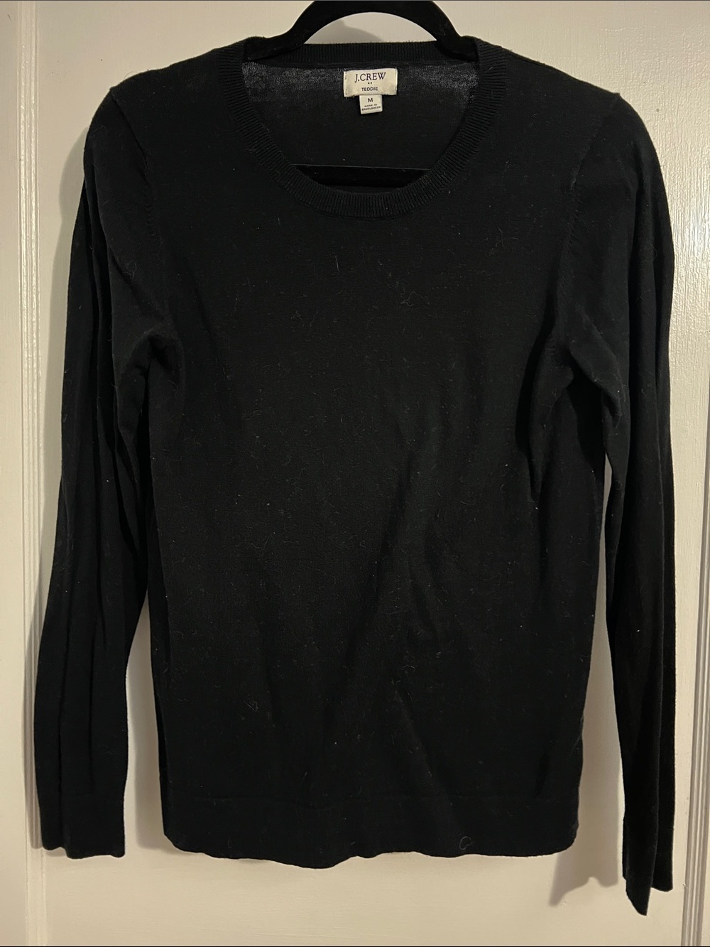 J. Crew Black Crewneck Sweater - Women's Lightweight Knit